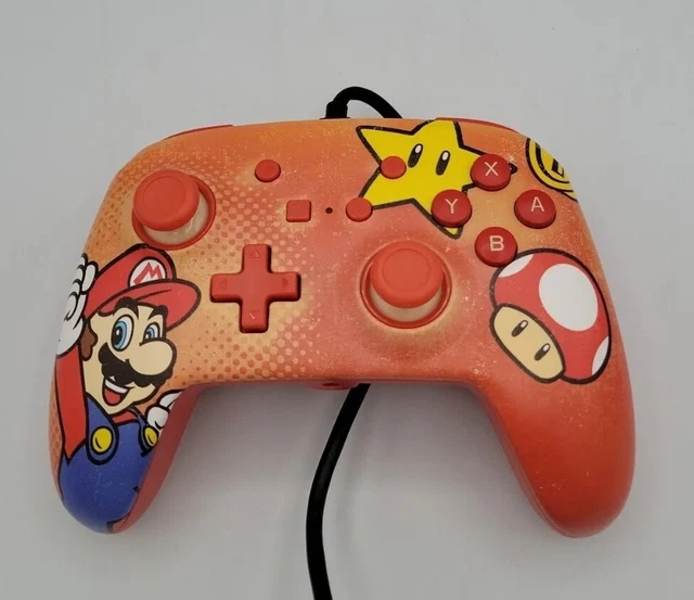 POWERA ENHANCED WIRED Gaming Controller Nintendo Switch Mario Vintage
