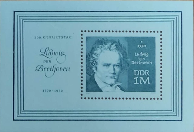 Block 33 +200. Geburtstag von Beethoven+ 1970+ postfrisch+ Michel Nr. 1631