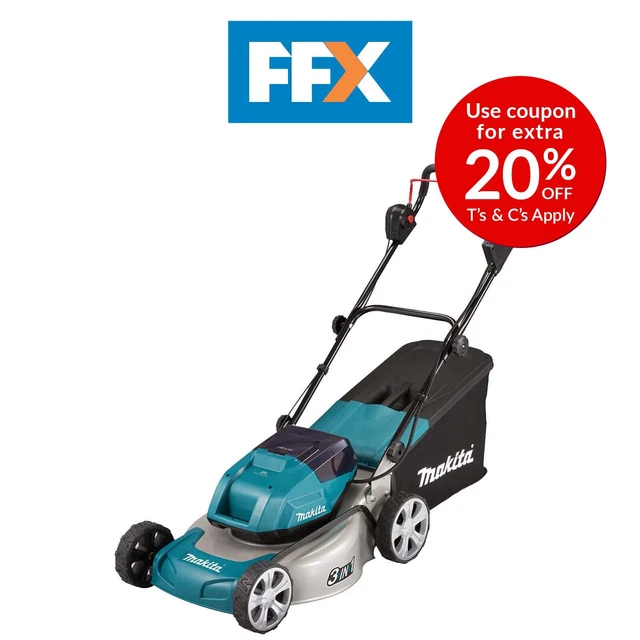 MAKITA DLM460Z Twin 18v Brushless Lawn Mower Bare Unit Garden Cutting