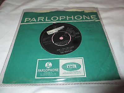 The Beatles 7 inch vinyl  Single Can't buy me love/You cant do that