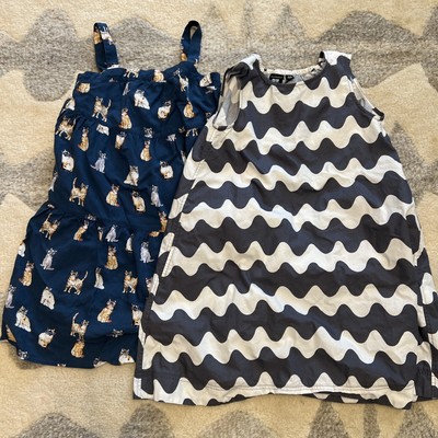 uniqlo girl dress paul and joe, marimekko 3-4 year old Cats