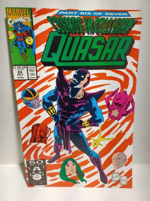 Quasar #24 - 1st Appearance of Infinity 1991 Marvel Comics -B