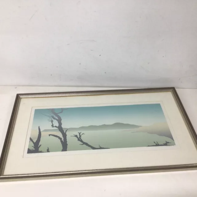 Kapiti Island Screen Print By Tony Leahy Ltd Edition (O) #454