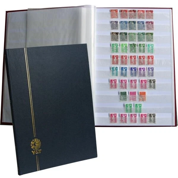 Classeur Pour Timbres 64 Pages Blanches Grand Format Yvert