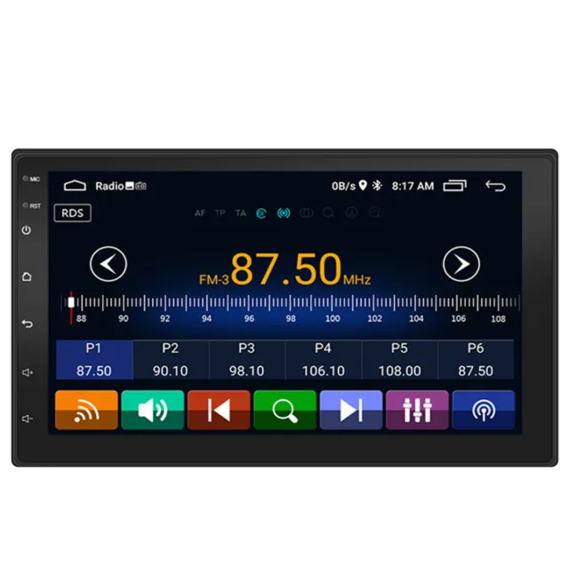7in MP5 GPS Radio Player Android 10.1 Stereo Touch Screen Free 4LED Camera Kit