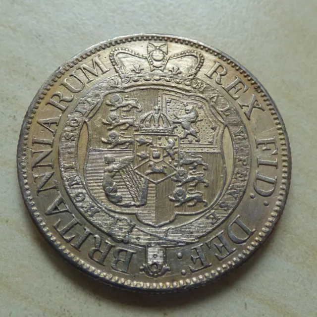 George III Half-Crown 1820 Silver High Grade (myrefn18072)