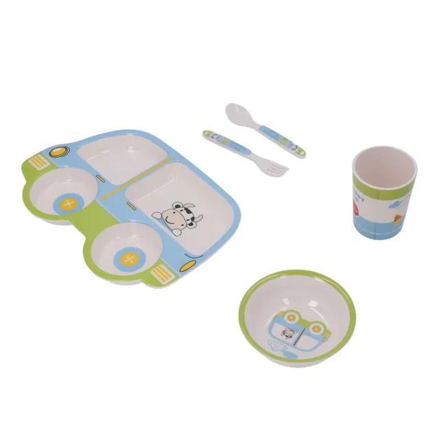 Baby Feeding Set Eating Flatware Utensil Tableware Bowl Plate Cup Fork Kit For I