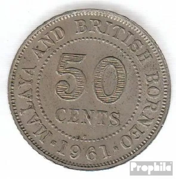 brit. malaya et Nordborneo km-no. : 4 1961 h cuivre-Nickel