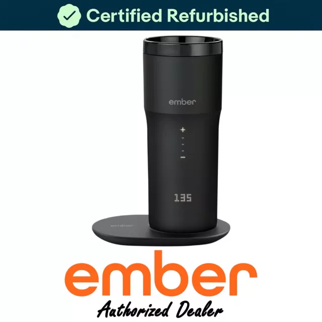Ember Temperature Control Smart Travel Mug, 12oz, App Enabled Heated Coffee Mug