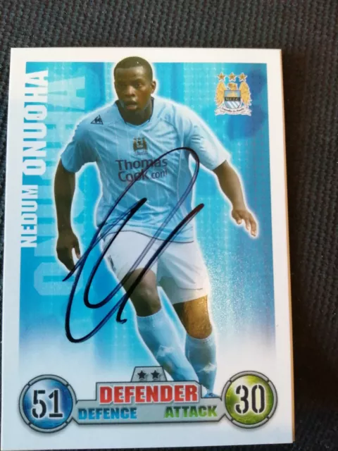 Shoot Out 2007-2008 signed Nedum Onuoha Manchester City card