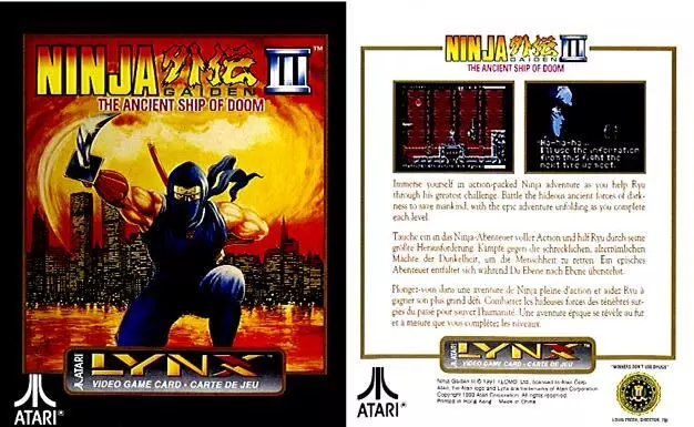 Ninja Gaiden III: The Ancient Ship of Doom (Atari Lynx) 3 2