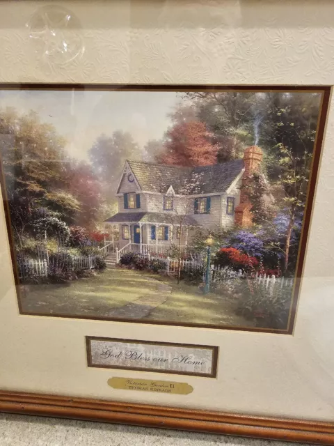 Thomas Kinkade Victorian Garden II  Matted & Framed Lithograph 2006 3