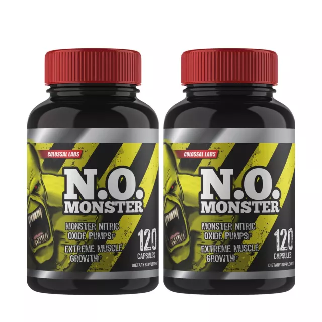 No Monster L-Arginine 3050 mg, Extra Strength Nitric Oxide & Circulation boost