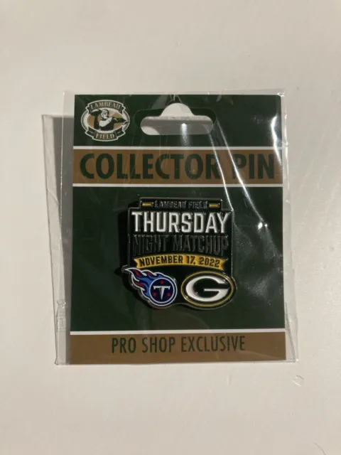 2022  Tennessee Titans VS  Green Bay Packers GAME DAY PIN 11/17/22