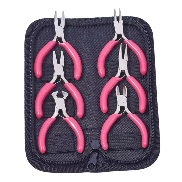 6x JEWELERS PLIERS SET JEWELRY MAKING BEADING WIRE WRAPPING HOBBY PLIER Tool