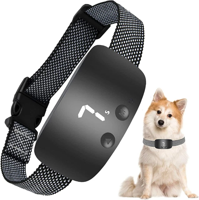 Anti Bark Pet Dog Training Collar Sound Vibration Stop Barking Automatic Pet UK