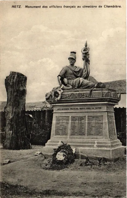 CPA AK METZ Monument des officiers francais au cimetiere de Chambiere (393246)
