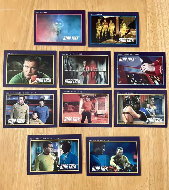 Star Trek 25th Anniversary cards 10X trading card lot FREE SHIPPING 1991 Impel R