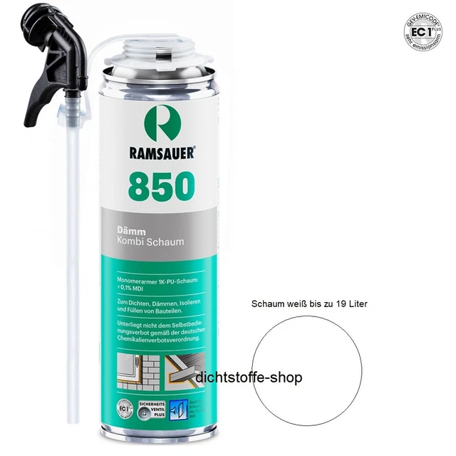 Schiuma isolante Ramsauer 1K PU 850 B2 schiuma da costruzione schiuma di montaggio 500 ml scatola combinata