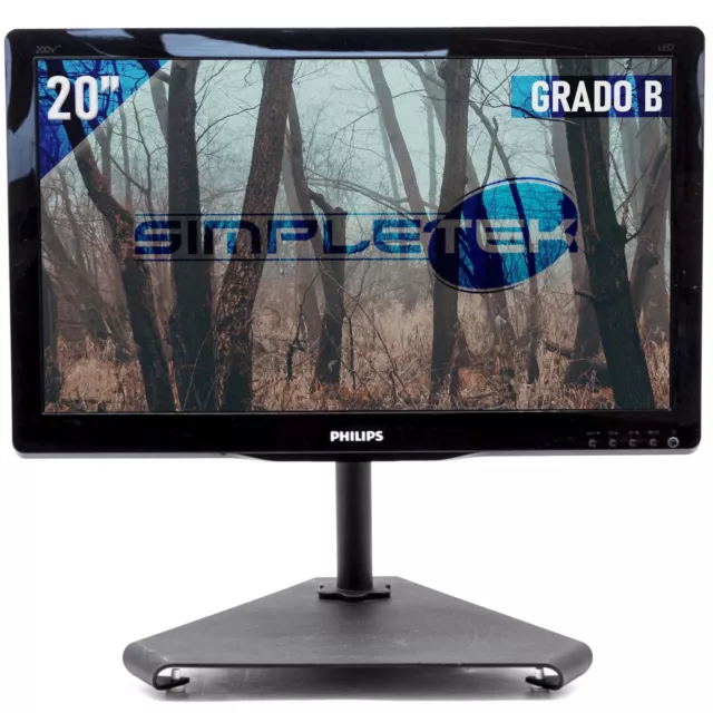 Philips 200V4L Monitor 20 " DVI VGA Écran Cadre Écran LCD Caisse Pos CCTV DVR