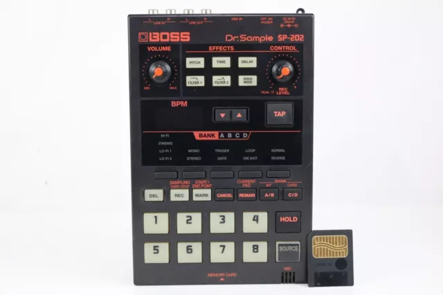 Boss Roland SP-202 Dr.Sample Échantillonneur Lo-Fi ressoudé avec carte 2 Mo...