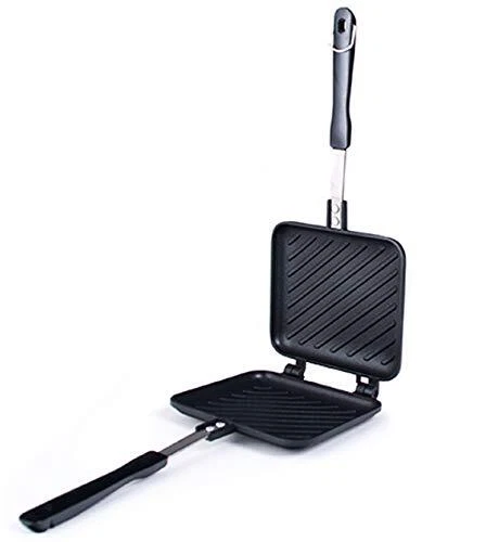 Happy Sales HSGS-HPNI Grilled Sandwich Panini Maker Hot Sandwich Maker Pan No...