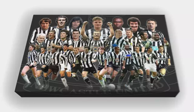Newcastle United FC - Legends of St James' Park - Wall Hanging Box Canvas
