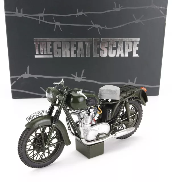 1:12 Moto Triumph Trophy TR6 "The great escape" Steve Mac Queen, Dealer édition