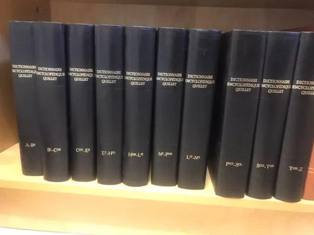 Dictionnaire encyclopédie 10 volumes QUILLET