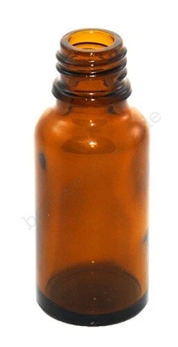 48 x Braunflasche, 20 ml, Braunglasflasche, inkl. Deckel u. Tropfmontur