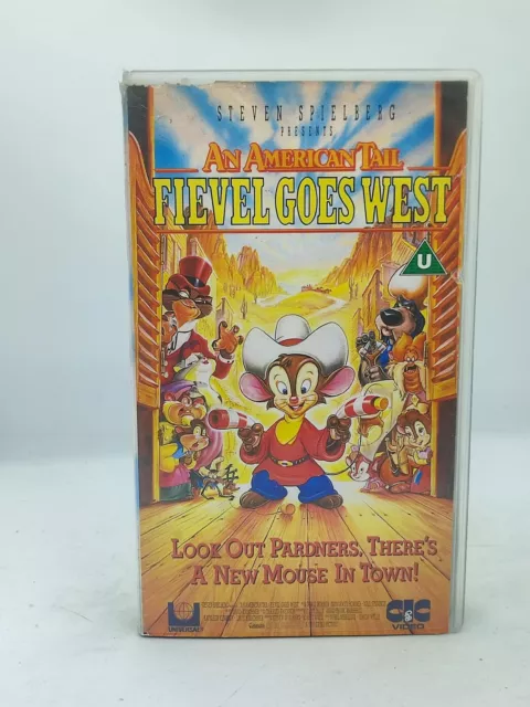An American Tail Fievel Goes West 1998 Vhs AN AMERICAN TAIL: Fievel Goes West On VHS Video Cassette Tape EUR 7,82