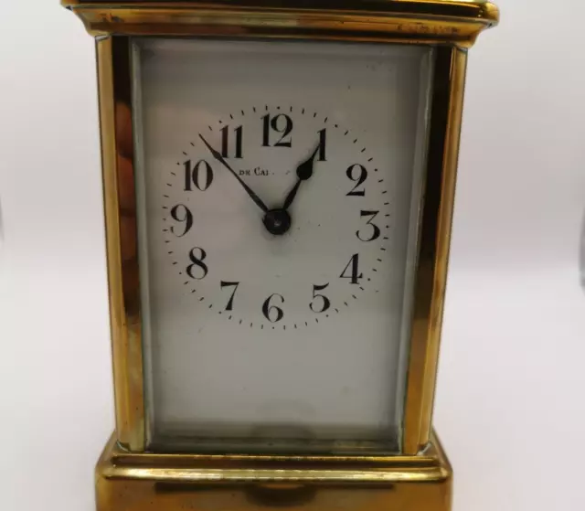 Brass Skeleton Antique Style Carriage Clock   11 x 8cm     S28 3