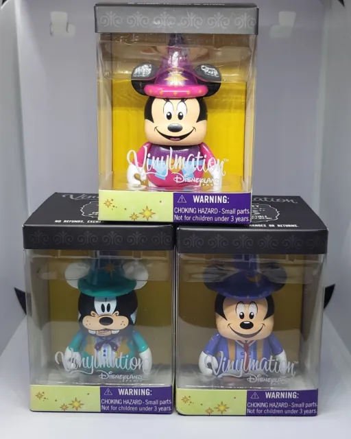 Disney Vinylmation 3" Paris 20th Anniversary Lot of Three Figures NEW IN BOX!