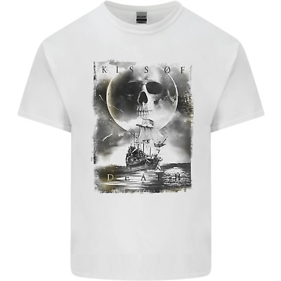 Il bacio della morte Pirati a vela Sailor Da Uomo Cotone T-Shirt Tee Top