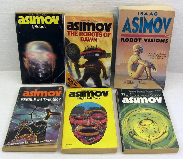 ISAAC ASIMOV VINTAGE Roboter ++ Buchpaket x 6 Bücher SciFi Space