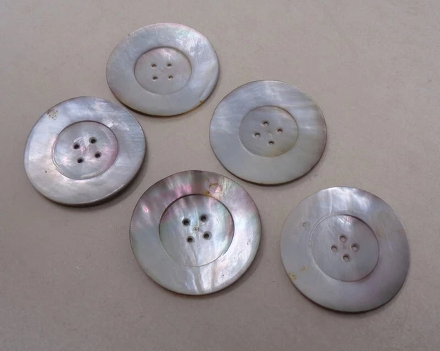 Lot de 8 gros boutons vintage Jean-Louis Scherrer – 29 mm, argentés - Loisirs créatifs