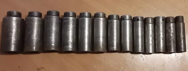 Mac Tools Usa Vdp 13 Piece 1/2" Drive Sae Deep Impact Socket Set - 6 Point