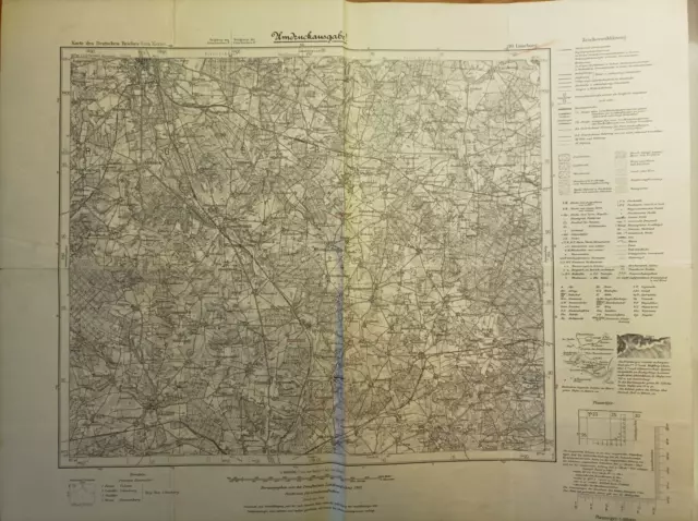 Lüneburg ,  Topographische Übersichtskarte des Deutschen Reiches, Nr. 210