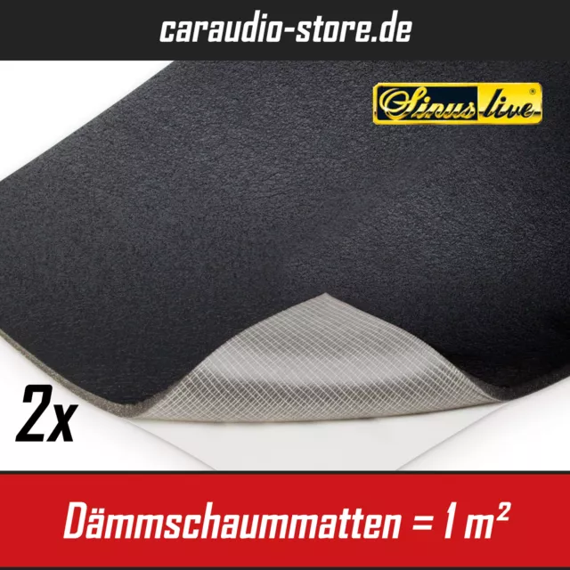 2 tappetini in schiuma isolante Sinuslive DSM - autoadesivo 1 m2 (37,90 EUR/m2)