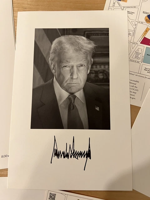 2025 DONALD TRUMP Presidential Inauguration Program Orange Ticket