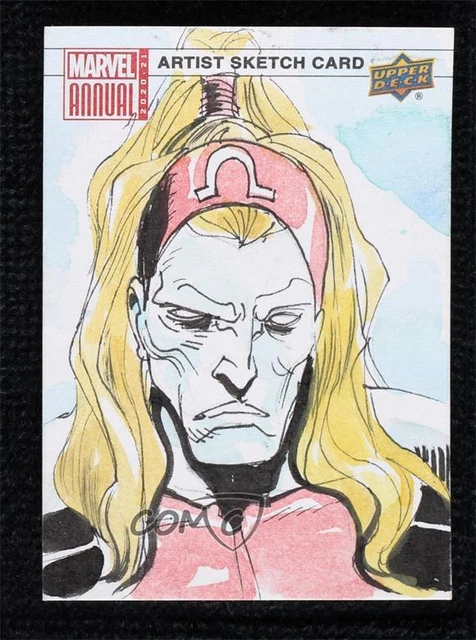 2020-21 Upper Deck Marvel Annual Sketch Cards 1/1 Jezreel Rojales #SKT Auto n2o