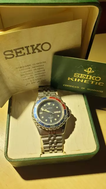 NEW SEIKO KINETIC Sports 50 5M43 0A29 Mens Watch $ - PicClick
