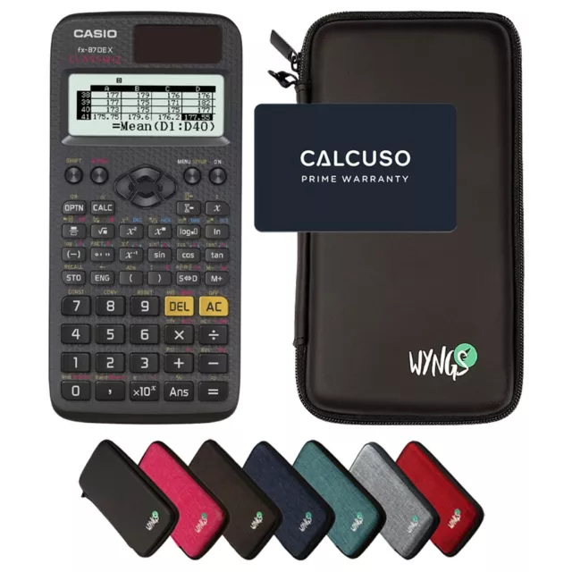 CALCUSO Sparpaket Schwarz mit Taschenrechner Casio FX-87DE X ClassWiz