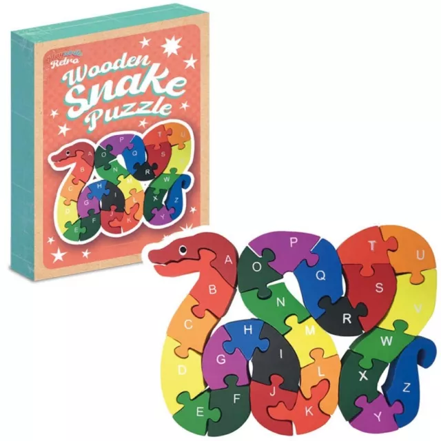 56 Wooden Snake Puzzles Toys Party Bag Filler Bulk Wholesale Job Lot