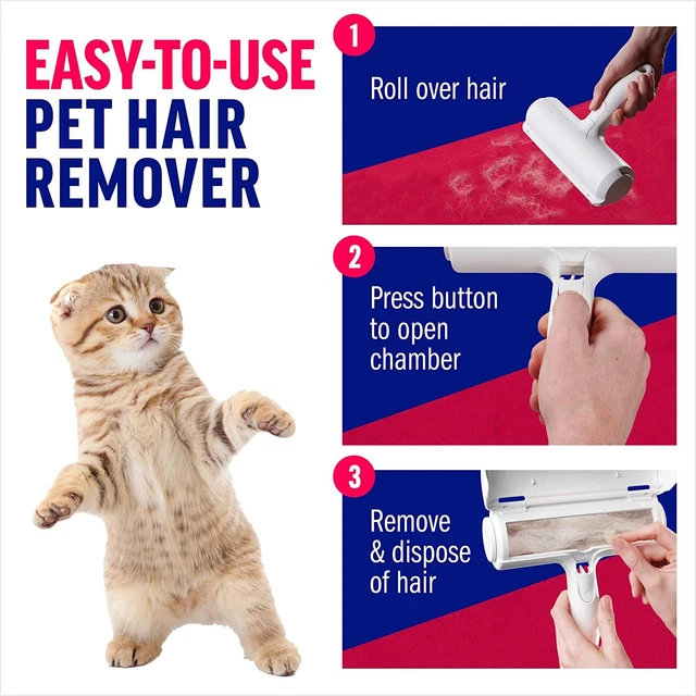 ChomChom Pet Hair Remover - Reusable Cat and Dog Hair Remover for Furniture US** 3