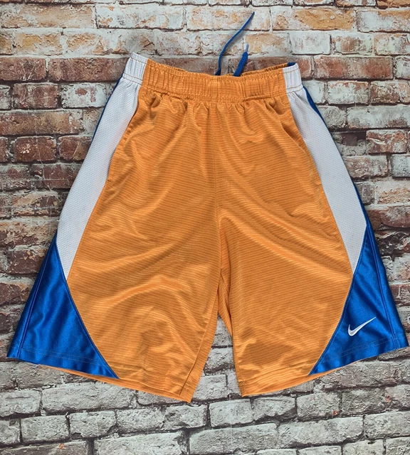 Nike Basketball Shorts Youth Boys Medium Orange Blue