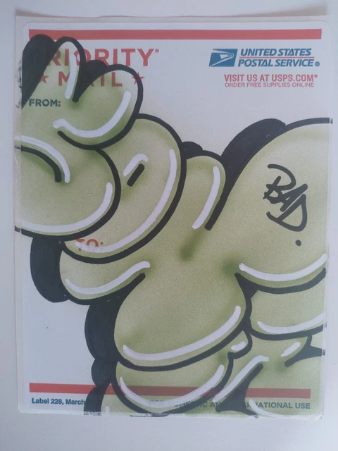 FUZZ ONE CANVAS 31x23cm GRAFFITI STREETART COPE2/QUIK/SONIC/RD357/STAYHIGH/CES £392.40 - UK
