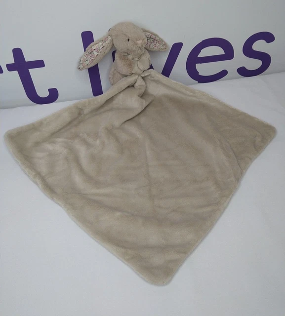 JELLYCAT BLOSSOM BEIGE Bunny Rabbit Soft Plush Toy Baby Blanket Comforter NWOT £9.99 PicClick UK