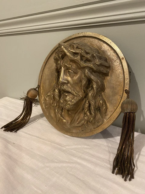 Tête De Médaillon Regal – Socle En Bronze – Étau De Montage Pour Mouche – Occasion