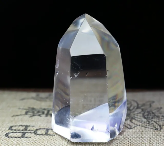 Natural Pure Clear Quartz Crystal Tower Obelisk Wand Point Reiki Healing